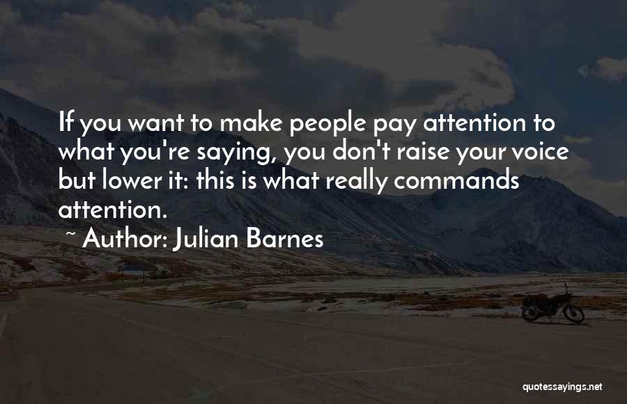 Don't Raise Your Voice Quotes By Julian Barnes