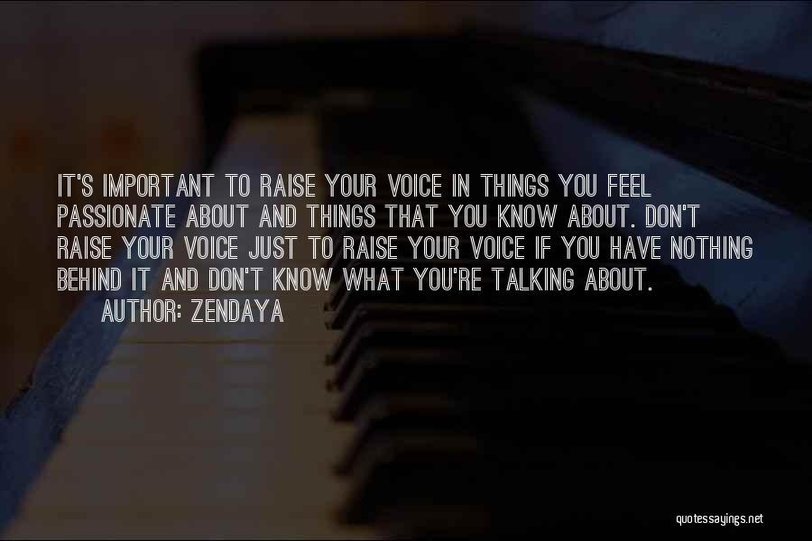 Don't Raise Your Voice Quotes By Zendaya