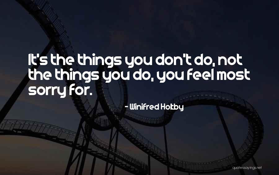 Don't Regret It Quotes By Winifred Holtby