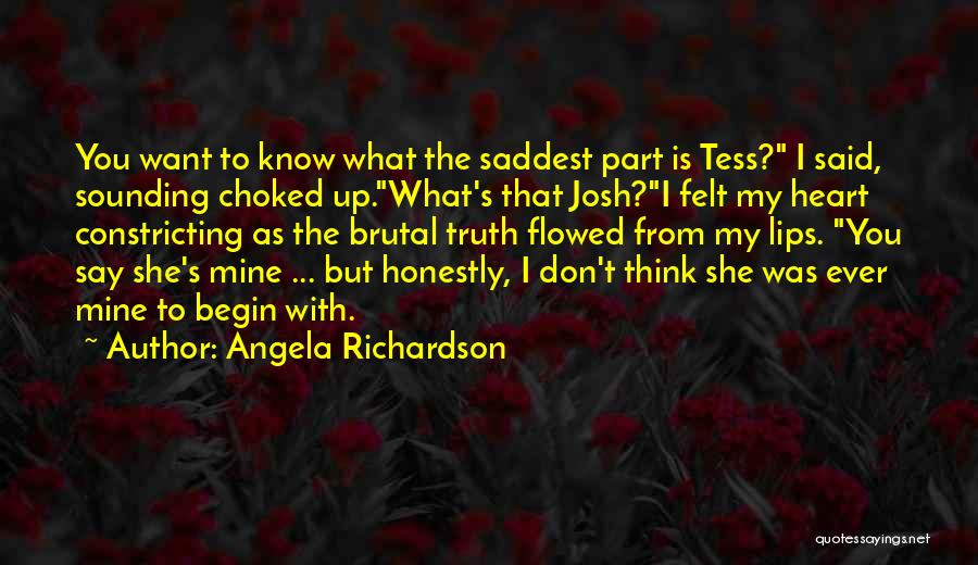 Don't Regret Love Quotes By Angela Richardson