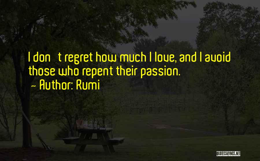 Don't Regret Love Quotes By Rumi