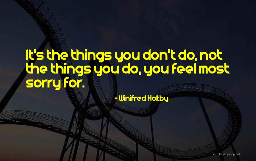 Don't Regret Quotes By Winifred Holtby