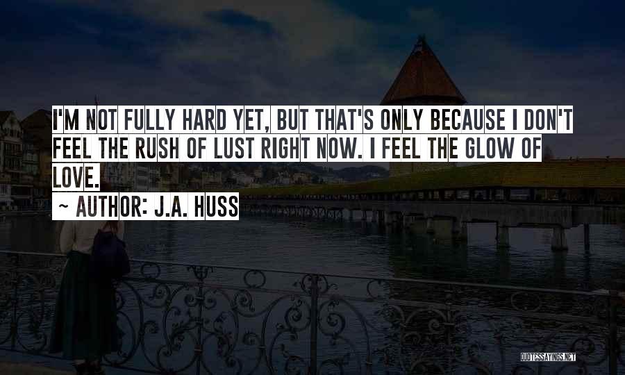 Don't Rush Love Quotes By J.A. Huss