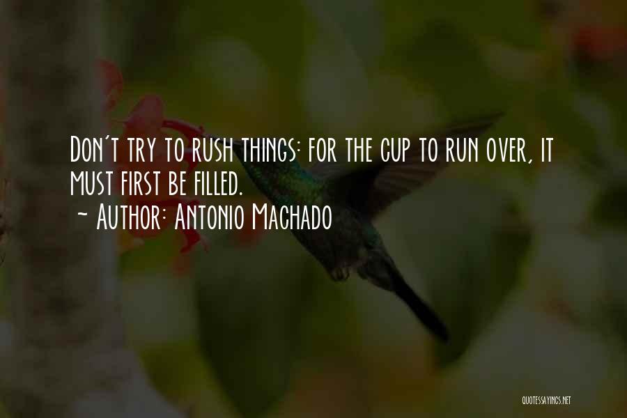 Don't Rush Things Quotes By Antonio Machado
