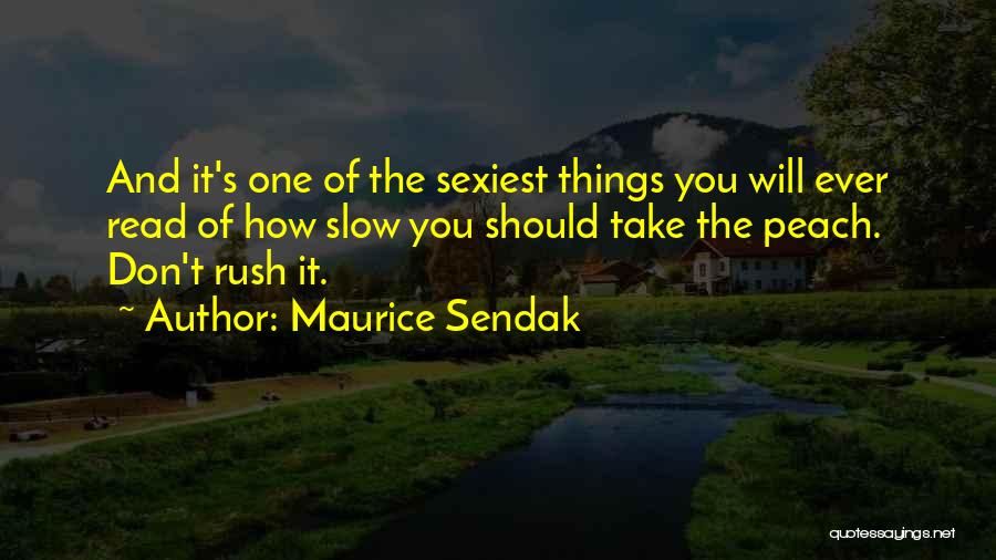 Don't Rush Things Quotes By Maurice Sendak