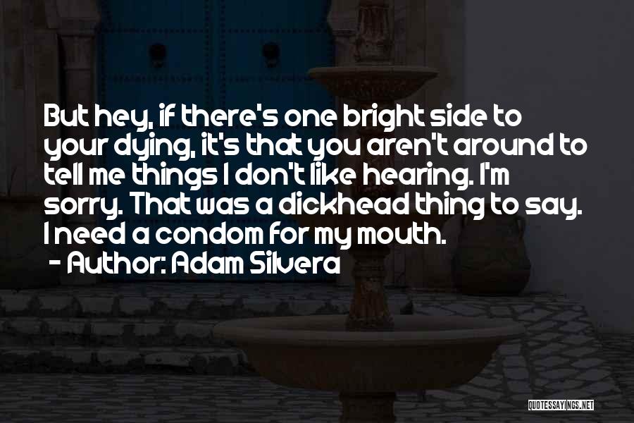 Don't Say Sorry Quotes By Adam Silvera
