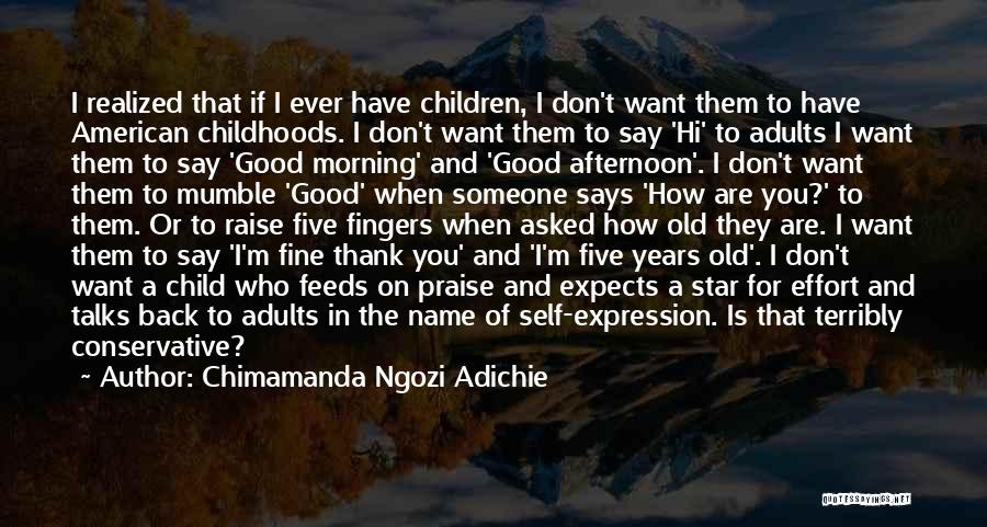 Don't Say Thank You Quotes By Chimamanda Ngozi Adichie