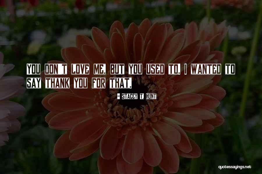 Don't Say Thank You Quotes By Stacey T. Hunt