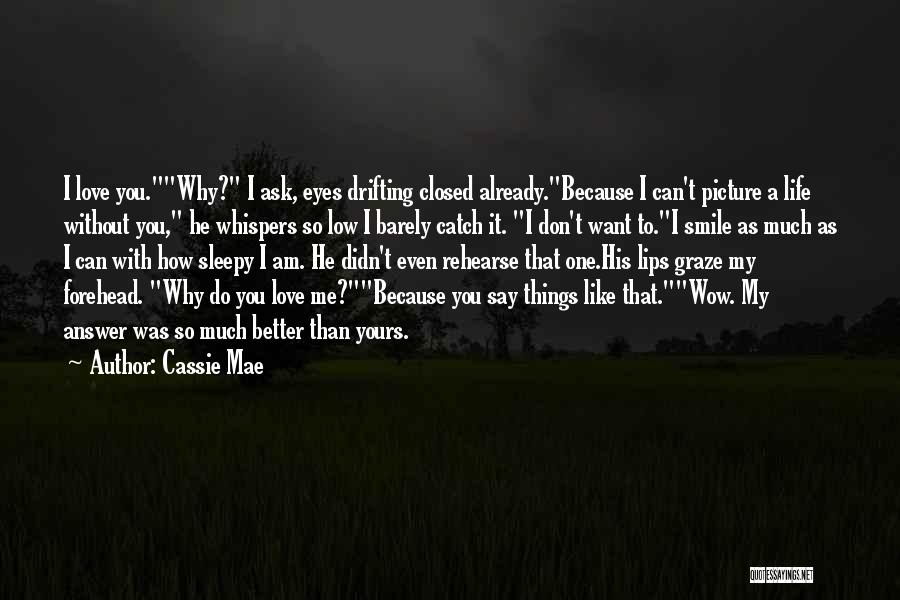 Don't Say Things Quotes By Cassie Mae