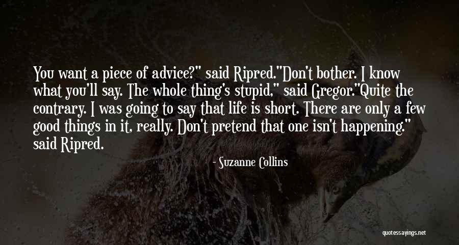 Don't Say Things Quotes By Suzanne Collins