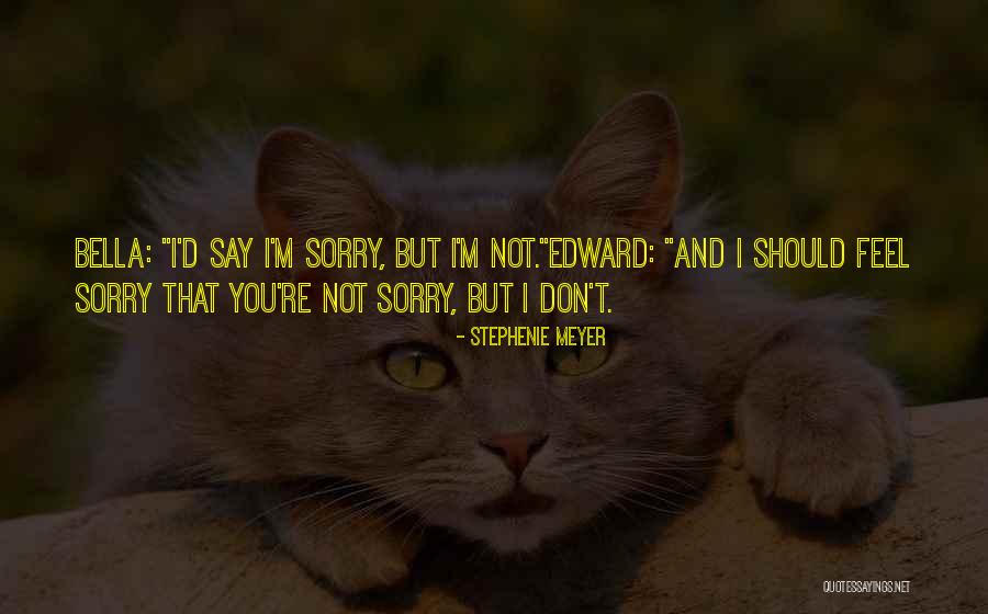 Don't Say You're Sorry Quotes By Stephenie Meyer Don't Say You're Sorry Quotes By Stephenie Meyer