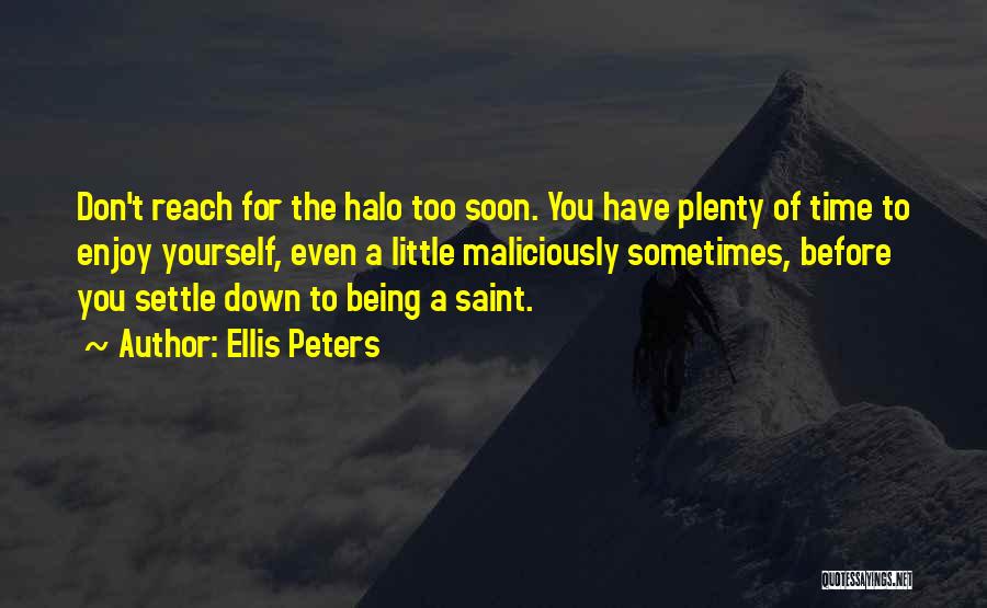 Don't Settle Down Quotes By Ellis Peters