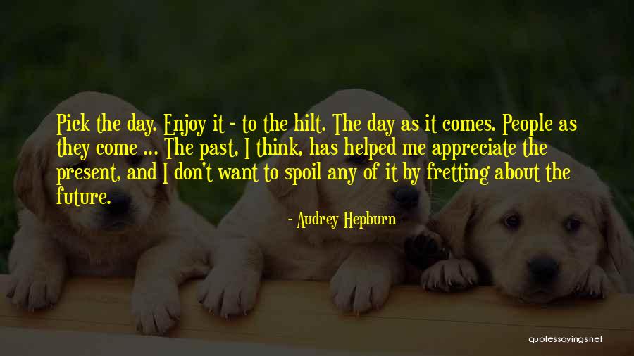 Don't Spoil Yourself Quotes By Audrey Hepburn