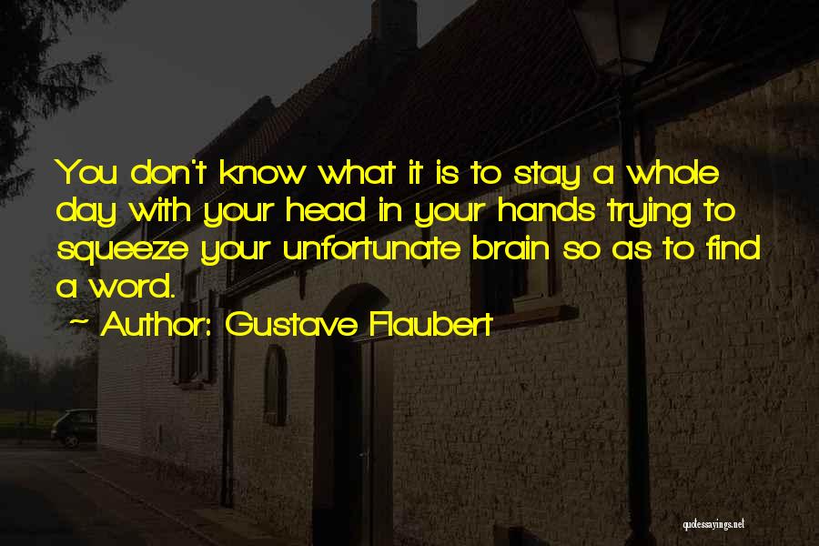 Don't Squeeze Quotes By Gustave Flaubert