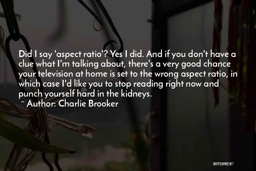 Don't Stop Talking Quotes By Charlie Brooker