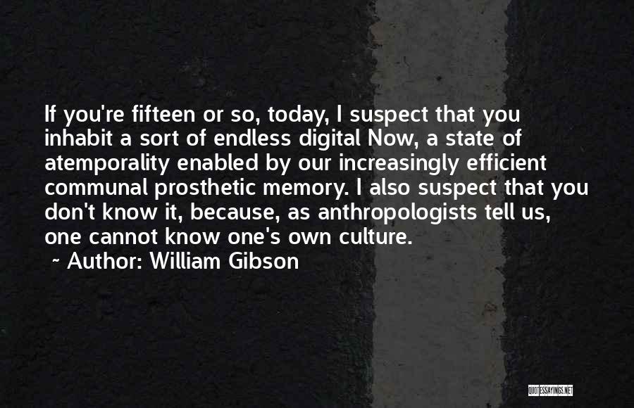 Don't Suspect Quotes By William Gibson