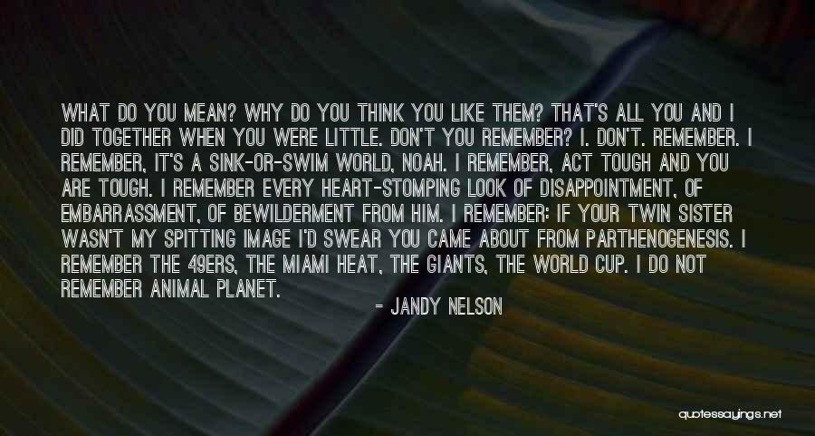 Don't Swim Quotes By Jandy Nelson Don't Swim Quotes By Jandy Nelson
