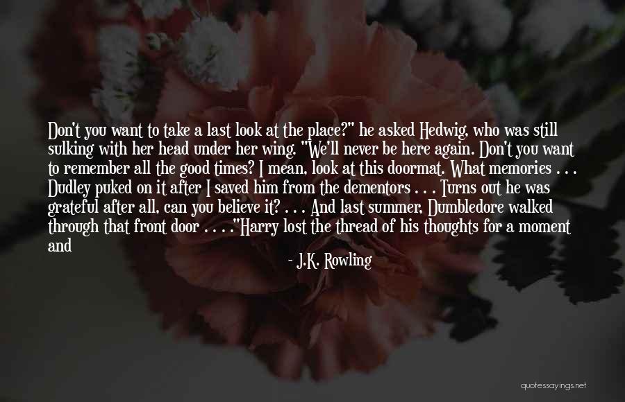 Don't Take Him Back Quotes By J.K. Rowling