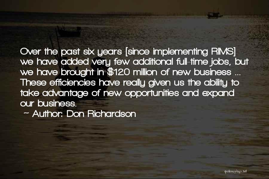 Don't Take Over Advantage Quotes By Don Richardson