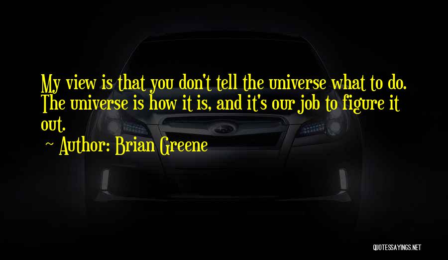 Don't Tell Me How To Do My Job Quotes By Brian Greene