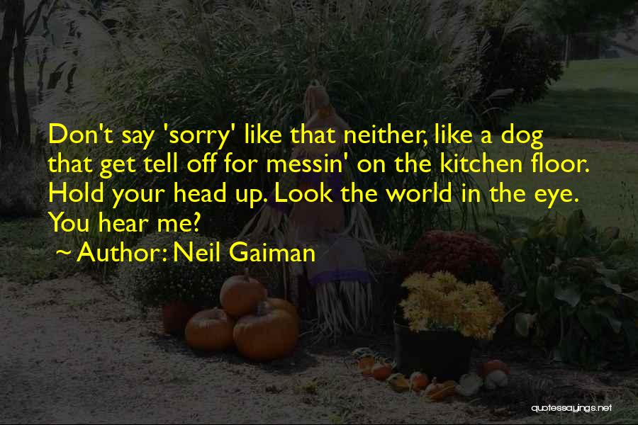 Don't Tell Me Sorry Quotes By Neil Gaiman