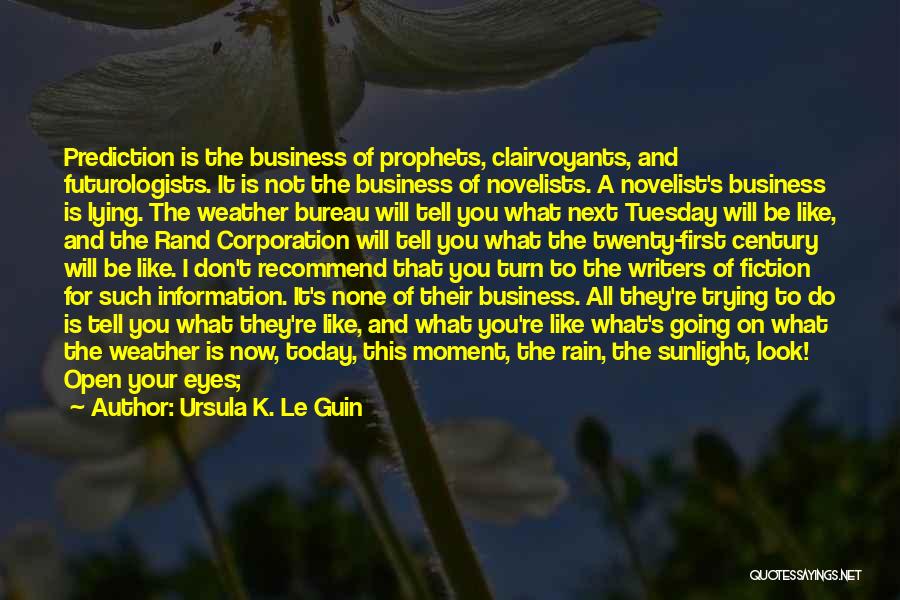 Don't Tell Your Business Quotes By Ursula K. Le Guin