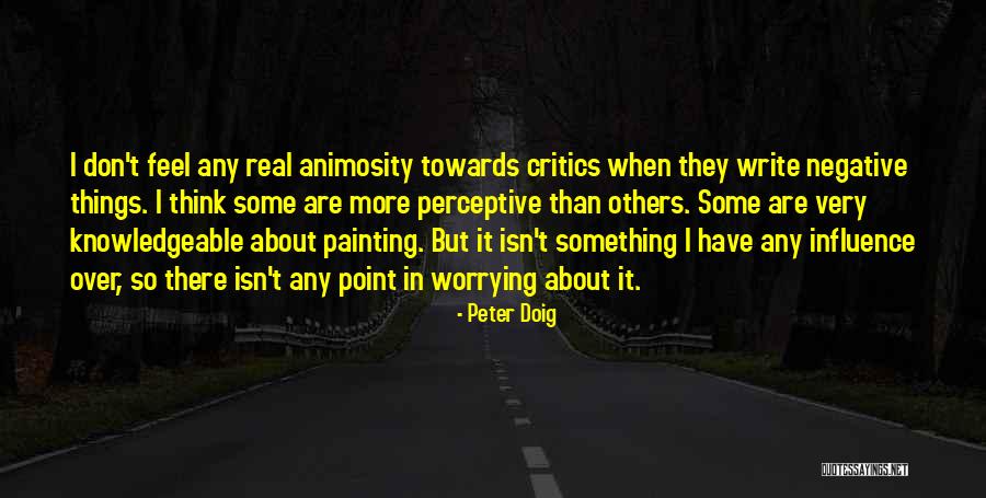 Don't Think Negative Quotes By Peter Doig