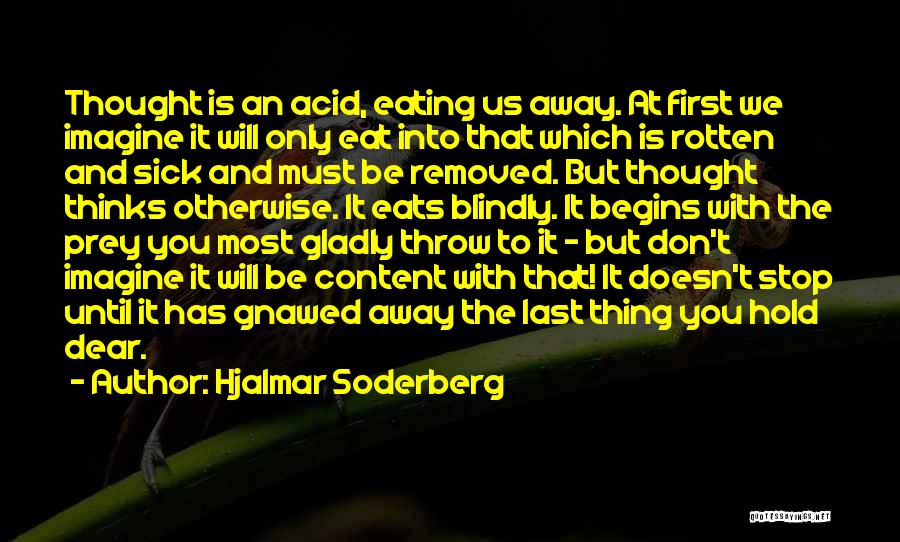 Don't Throw It Away Quotes By Hjalmar Soderberg