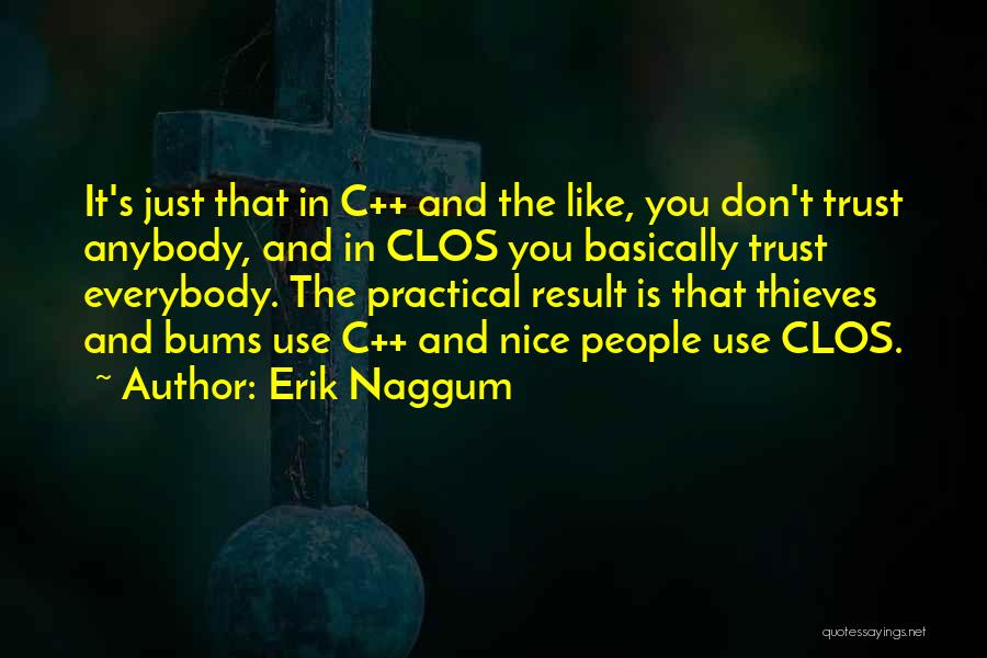 Don't Trust Everybody Quotes By Erik Naggum