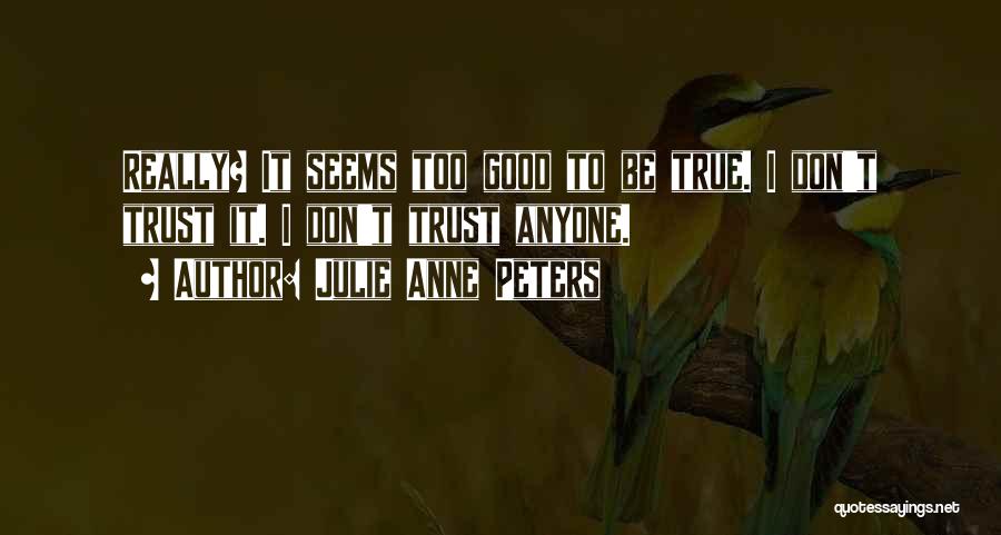 Dont Trust Quotes By Julie Anne Peters