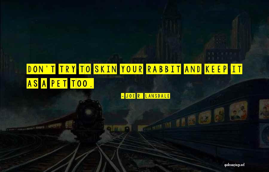 Don't Try To Keep Up With Me Quotes By Joe R. Lansdale Don't Try To Keep Up With Me Quotes By Joe R. Lansdale