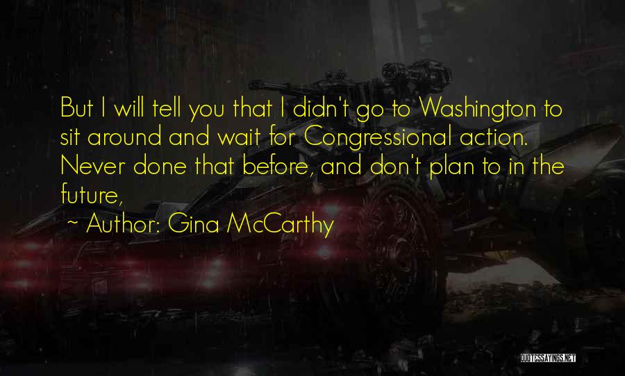 Don't Wait Around For Someone Quotes By Gina McCarthy