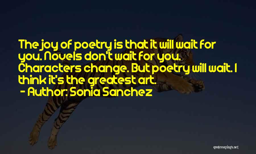 Don't Wait For Change Quotes By Sonia Sanchez