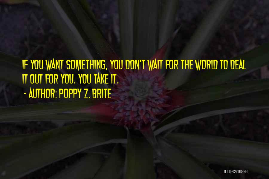 Don't Wait For Life Quotes By Poppy Z. Brite