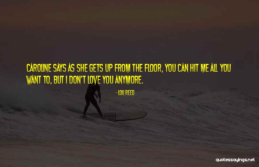 Don't Want Love You Anymore Quotes By Lou Reed Don't Want Love You Anymore Quotes By Lou Reed