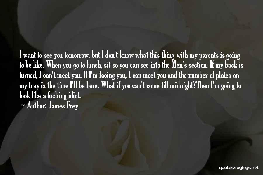 Don't Want To Go Back Quotes By James Frey