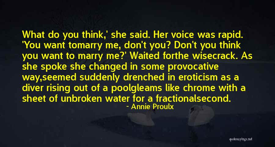 Don't Want To Marry Quotes By Annie Proulx Don't Want To Marry Quotes By Annie Proulx