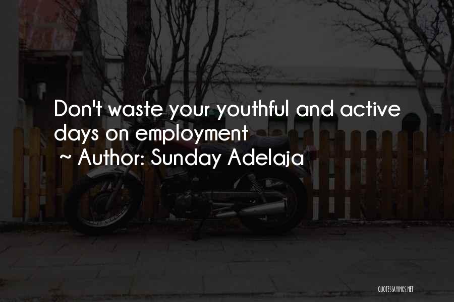 Don't Waste Money Quotes By Sunday Adelaja