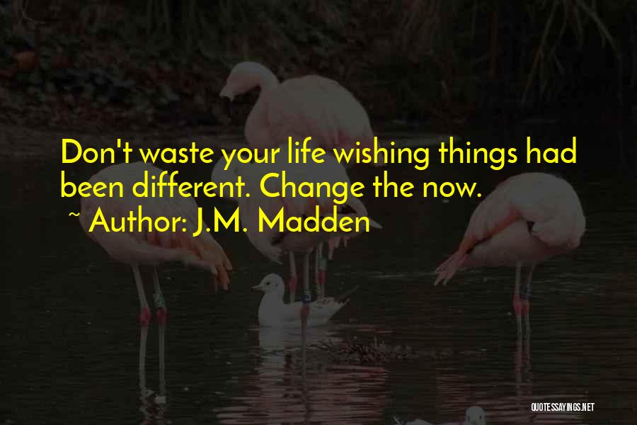 Don't Waste Your Life Quotes By J.M. Madden