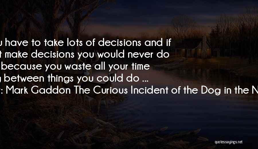 Don't Waste Your Life Quotes By Mark Gaddon The Curious Incident Of The Dog In The Night-Time