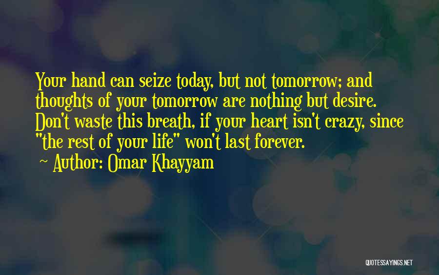 Don't Waste Your Life Quotes By Omar Khayyam