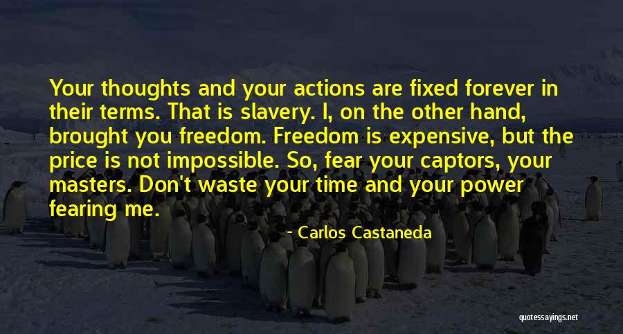 Don't Waste Your Time On Me Quotes By Carlos Castaneda