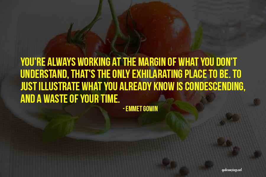 Don't Waste Your Time Quotes By Emmet Gowin