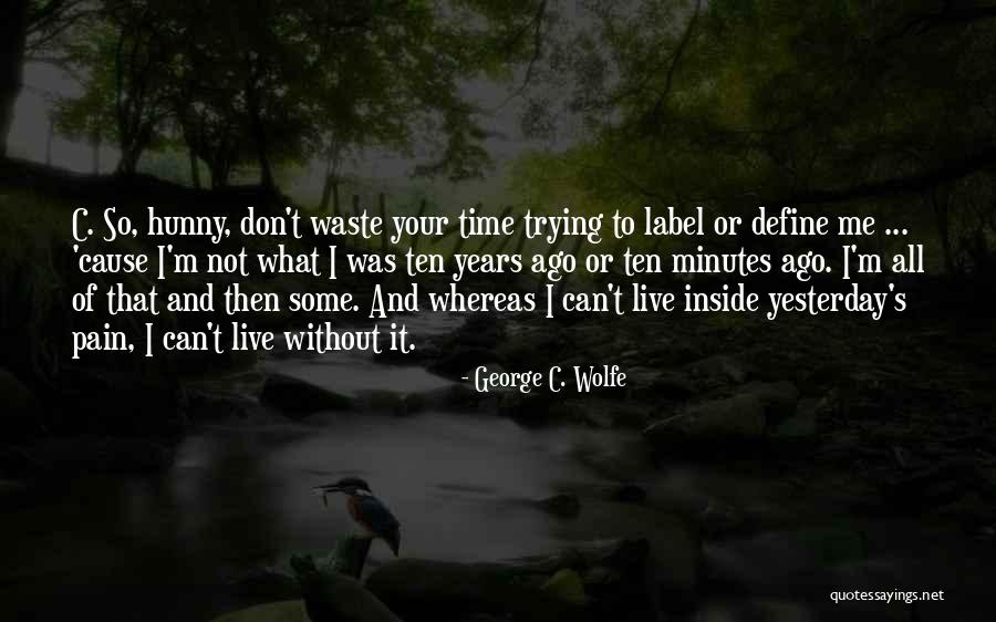 Don't Waste Your Time Quotes By George C. Wolfe Don't Waste Your Time Quotes By George C. Wolfe