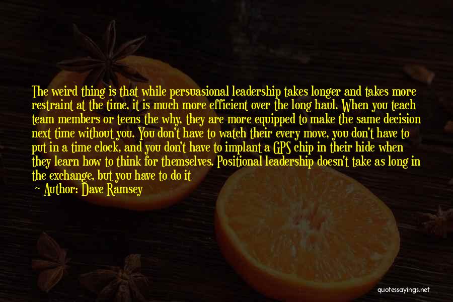 Don't Watch The Clock Quotes By Dave Ramsey