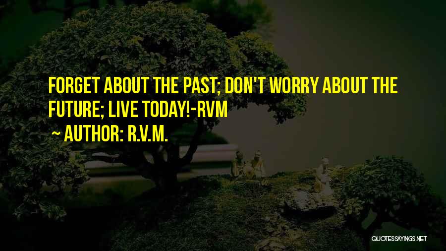Don't Worry About The Future Quotes By R.v.m.
