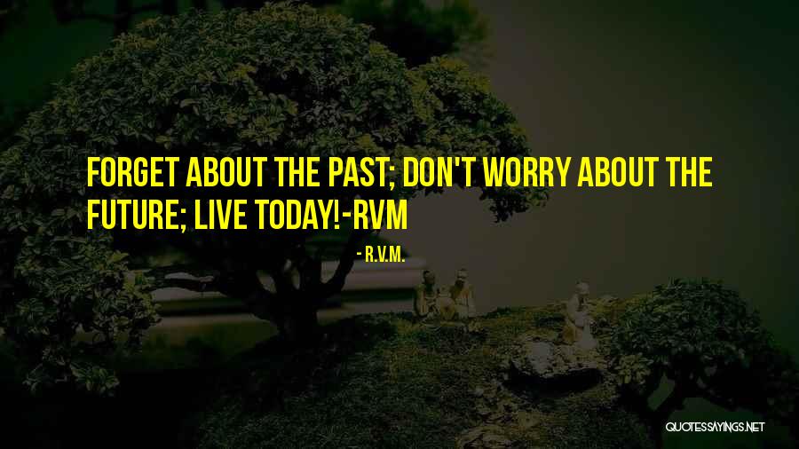 Don't Worry About The Future Quotes By R.v.m.