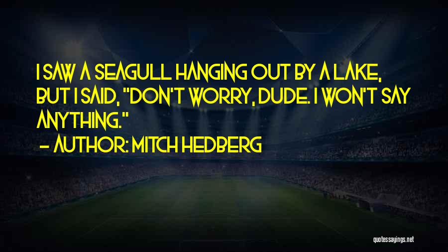 Don't Worry Funny Quotes By Mitch Hedberg