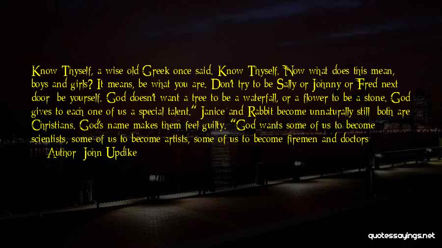 Don't You Feel Guilty Quotes By John Updike
