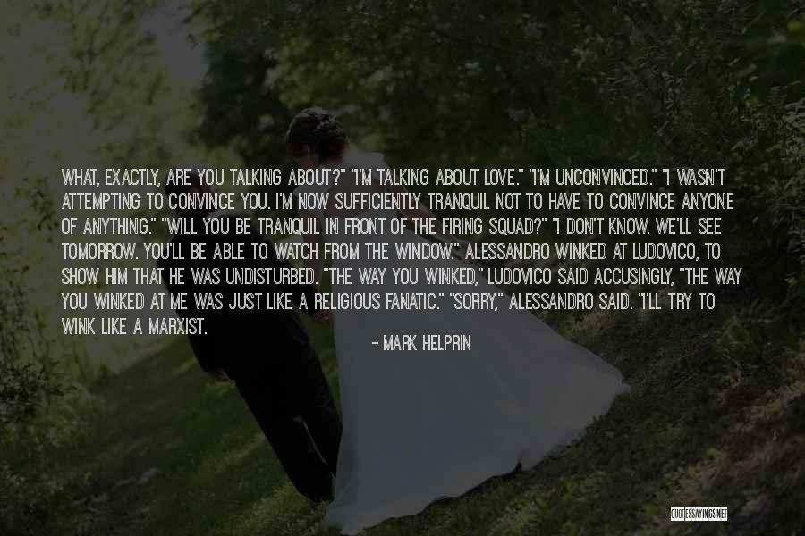 Don't You See I Love You Quotes By Mark Helprin Don't You See I Love You Quotes By Mark Helprin